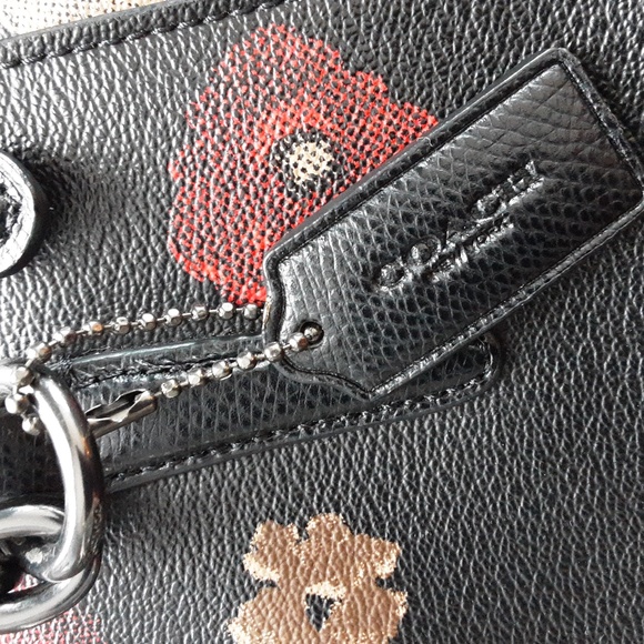 Coach Mini Christine Floral Carryall Purse - Picture 3 of 13